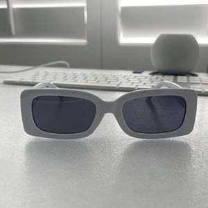 White stylish sunglasses